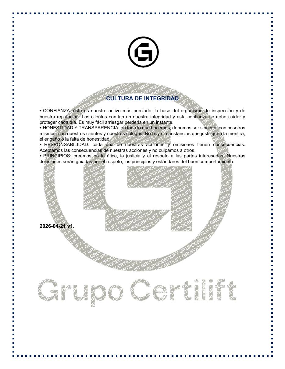 Política de Grupo Certilift, página 4 de 4